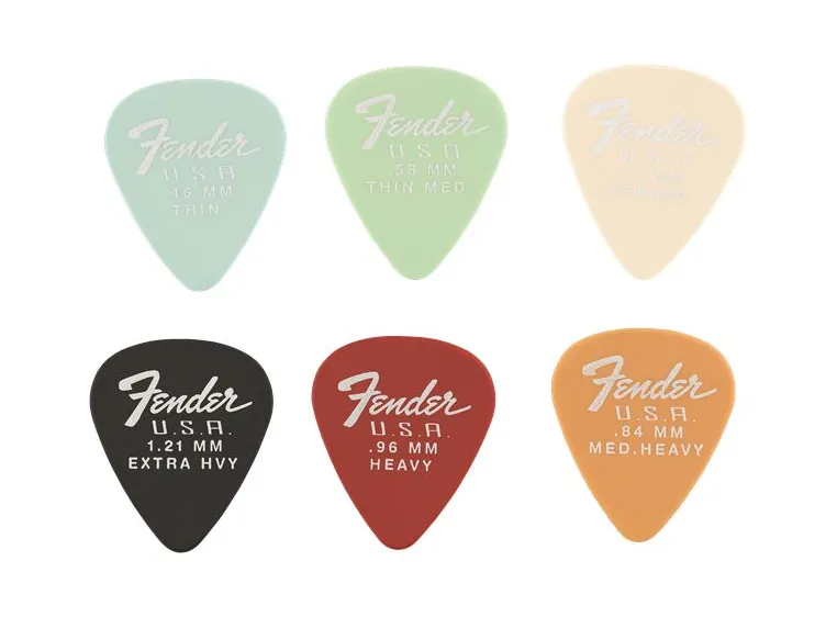 Fender 351 Dura-Tone 1.21 12-Pack, Black (12-pakning) 