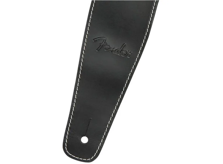 Fender Broken-In Leather Strap, Black 2.5" 