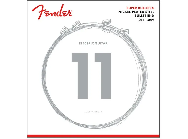 Fender Super Bullet Strenger, 3250M (011-049) forniklet stål, bullet end 