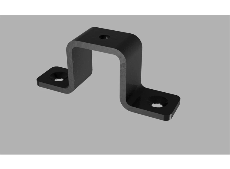 FlexRail takbrakett Sort for enkel og dobbelt skinne 