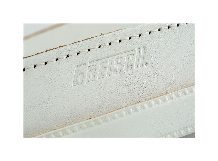 Gretsch Vintage Leather Guitar Strap Vintage White