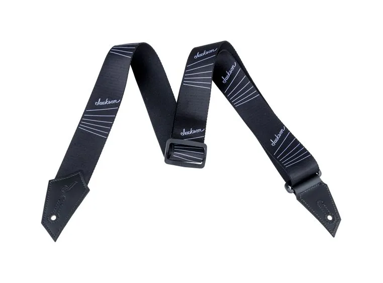 Jackson Strap with String Pattern Black/White 