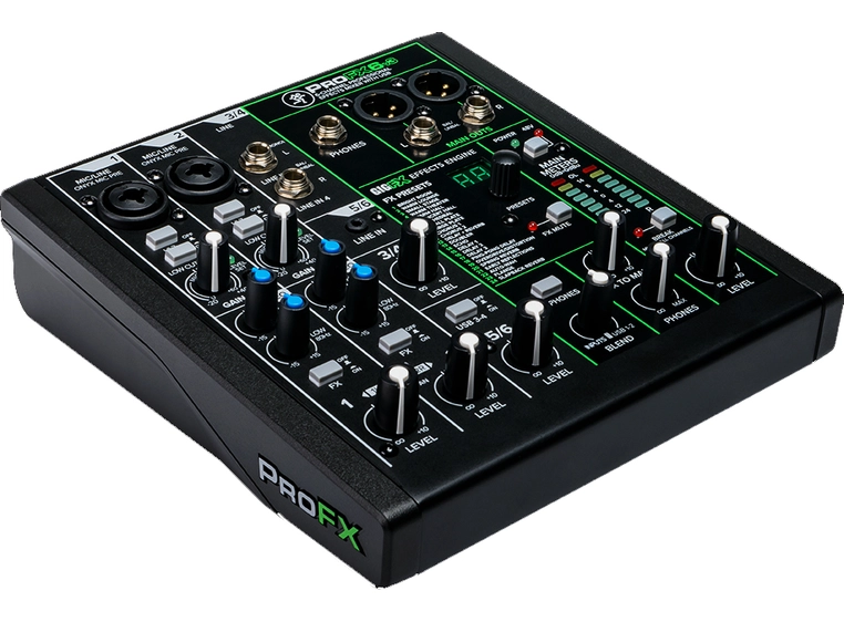 Mackie ProFX6v3 6 kanalers profesjonell effektmikser m/USB 