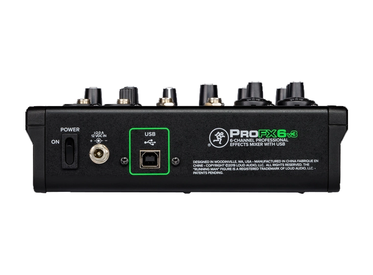 Mackie ProFX6v3 6 kanalers profesjonell effektmikser m/USB 