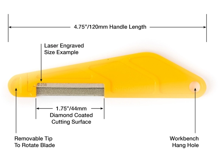 Music Nomad MN670 6-piece A-Guitar Diamond Coated Nut File Set Light/Med 