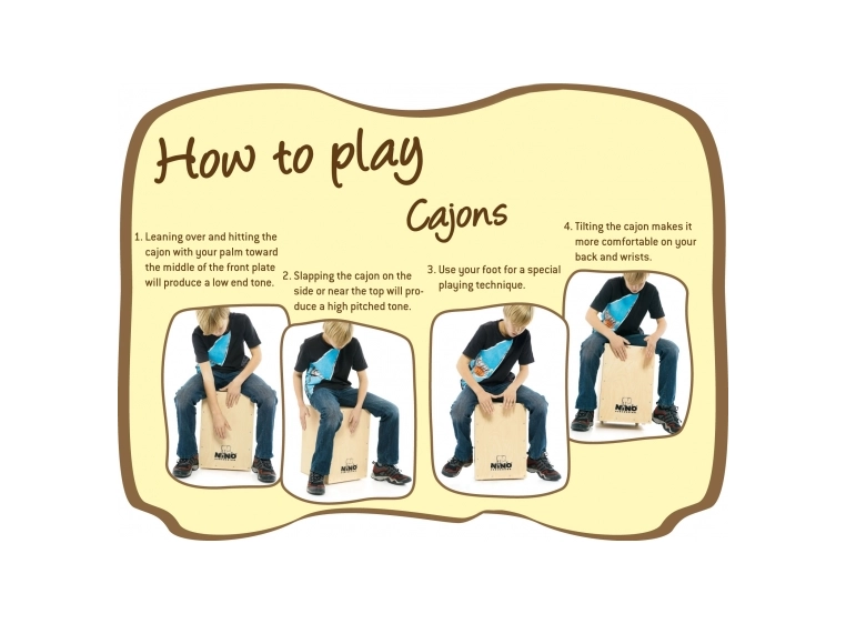 Nino Percussion NINO950 Cajon Birch 13" Tall 