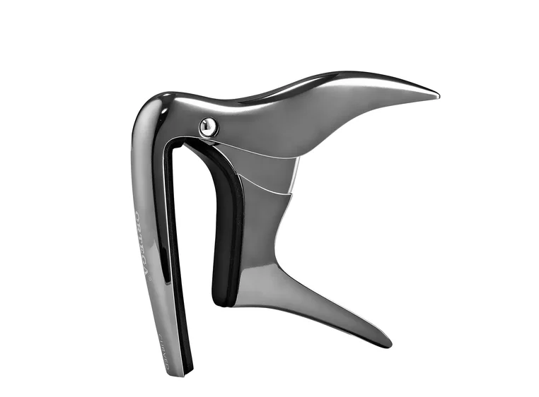 Ortega OCAPOCV-BCR Capo, Curved Black Chrome edition 