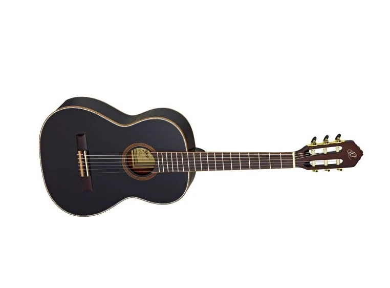 Ortega R221BK-7/8 Klassisk gitar 7/8 Gloss Black 
