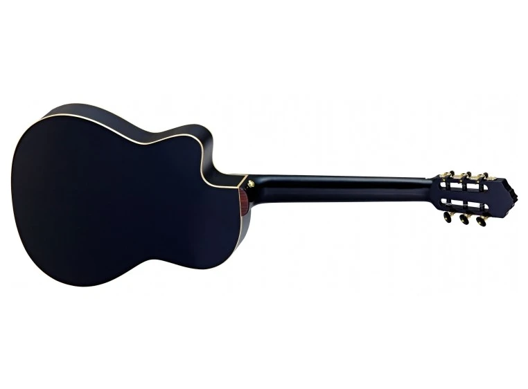 Ortega RCE138-T4BK Klassisk gitar 4/4 Thin, med mik, Slim neck 