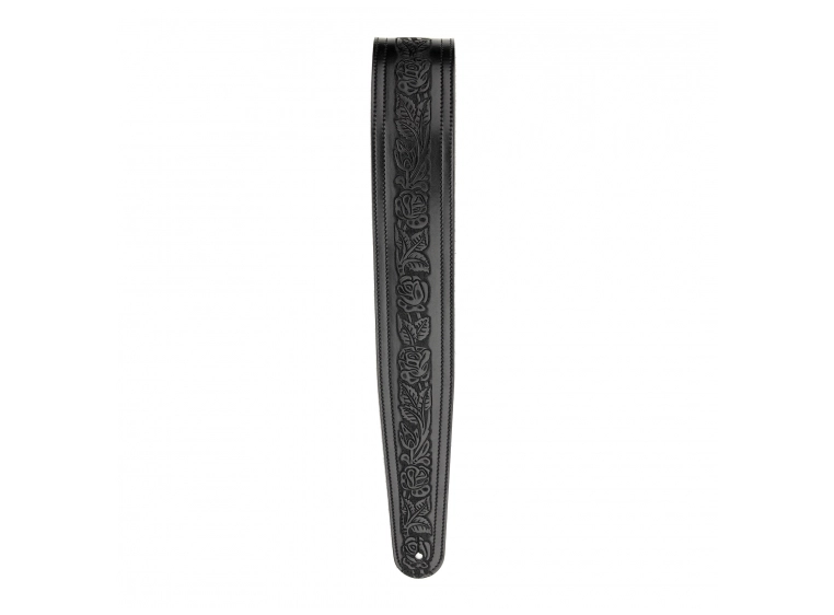 Planet Waves L25W1403 Gitarreim Leather 64 mm Leather-Embossed Flw Black 