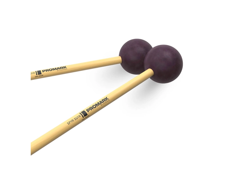 Promark SU1R SPYR Mallet Marimba Rubber, Soft, Rattan. 
