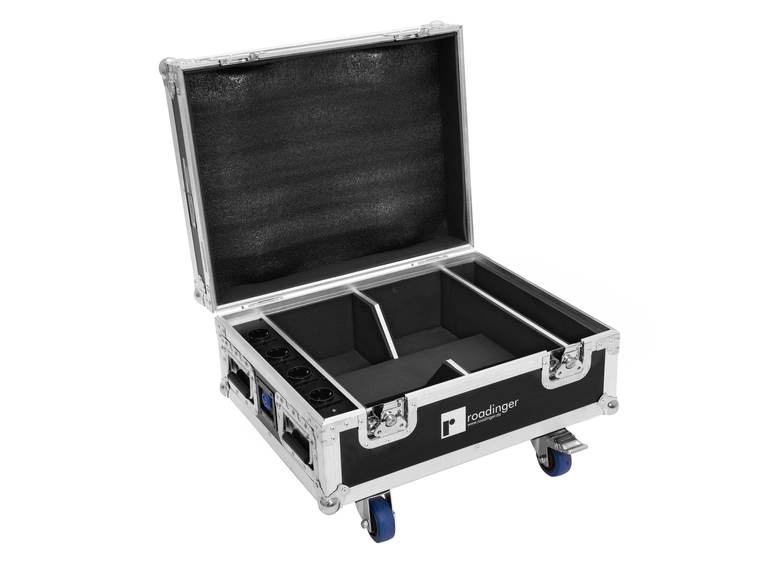 Roadinger Flightcase 4x AKKU IP UP-4 QuickDMX with charging function 
