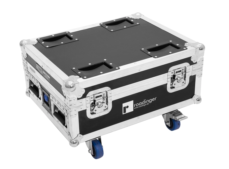 Roadinger Flightcase 4x AKKU IP UP-4 QuickDMX with charging function 