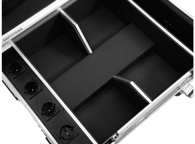 Roadinger Flightcase 4x AKKU IP UP-4 QuickDMX with charging function 