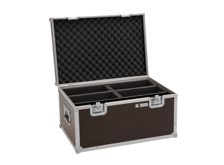 Roadinger Flightcase 4x LED 4/7C-12 Silent Slim Spot 