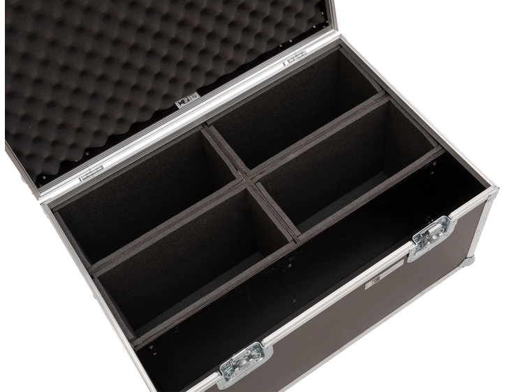 Roadinger Flightcase 4x LED 4/7C-12 Silent Slim Spot 