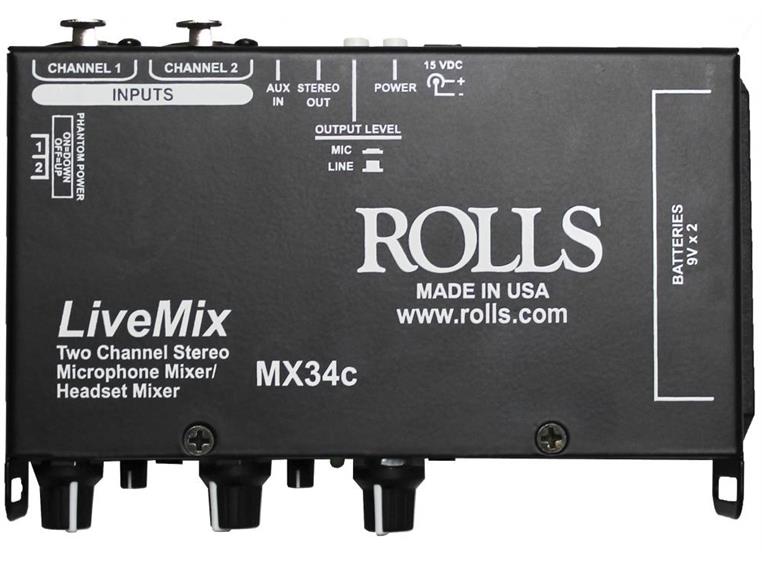 Rolls MX34C 2 Channel AV Mixer