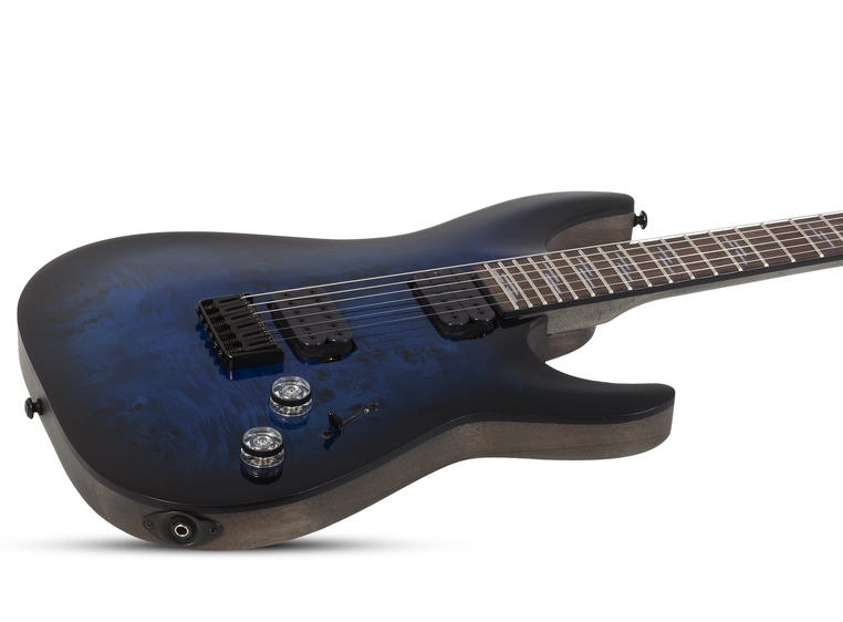 Schecter Omen Elite-6 (STBB) See-Thru Blue Burst 