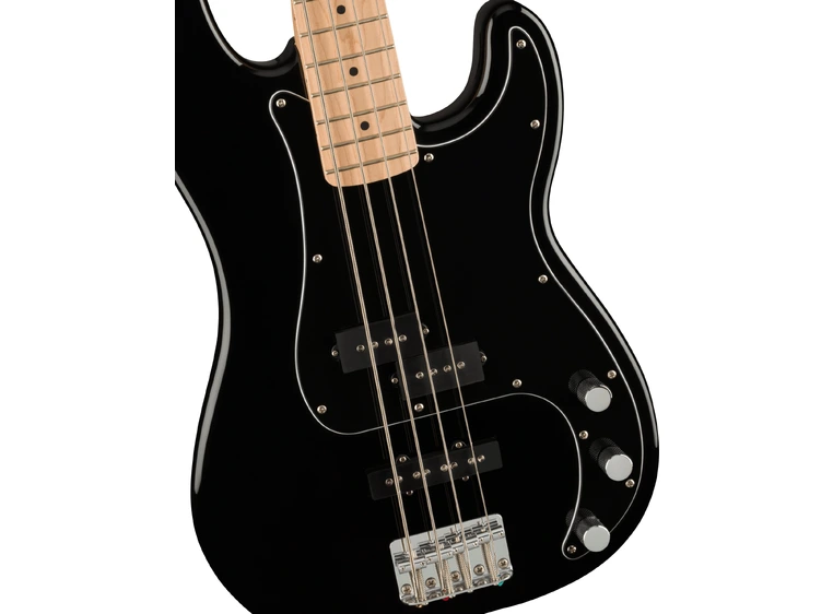 Squier Affinity Series P Bass PJ Pack Black, Gig Bag Rumble 15-230V 