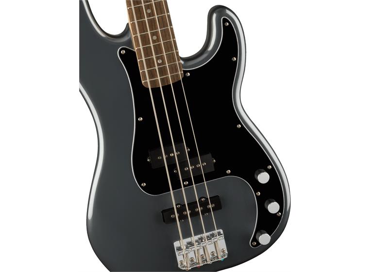 Squier Affinity Series Precision Bass PJ Charcoal Frost Metallic, Black PG Laurel
