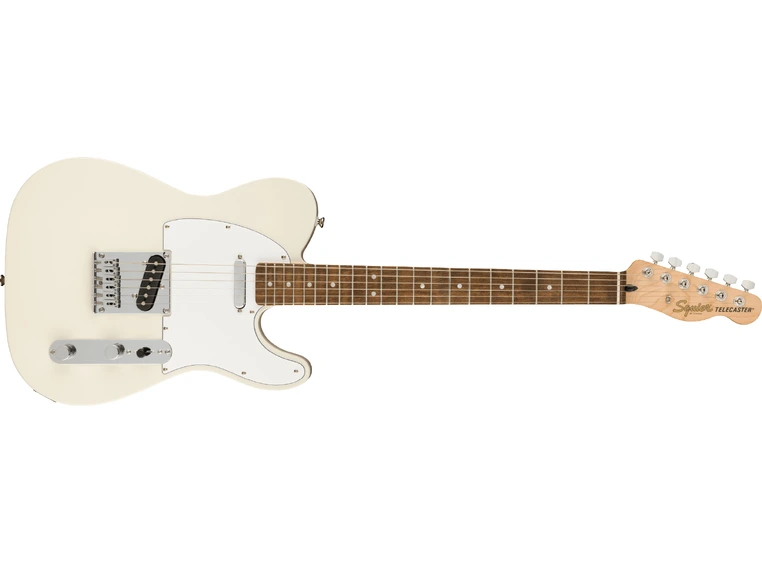 Squier Affinity Series Telecaster Olympic White, White PG, Laurel Fb 