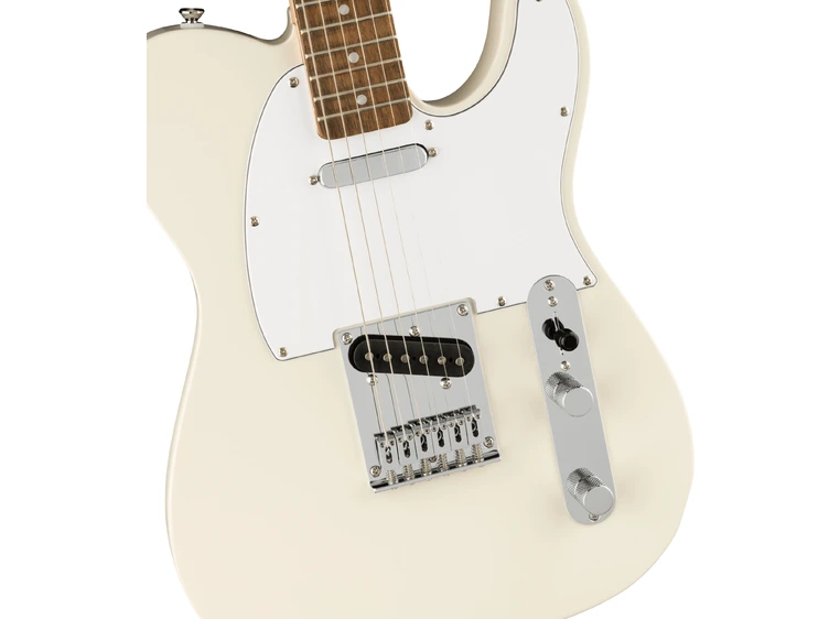 Squier Affinity Series Telecaster Olympic White, White PG, Laurel Fb 