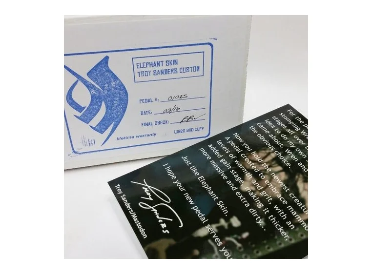 Wren and Cuff Elephant Skin Troy Sanders Signature Fuzz 