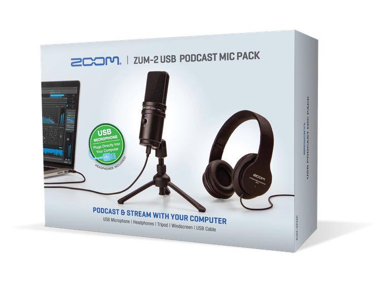 Zoom ZUM-2 USB Podcast mik pakke