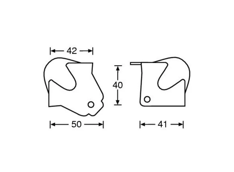 Adam Hall Hardware 41182 - Ball Corner medium cranked 30 mm 