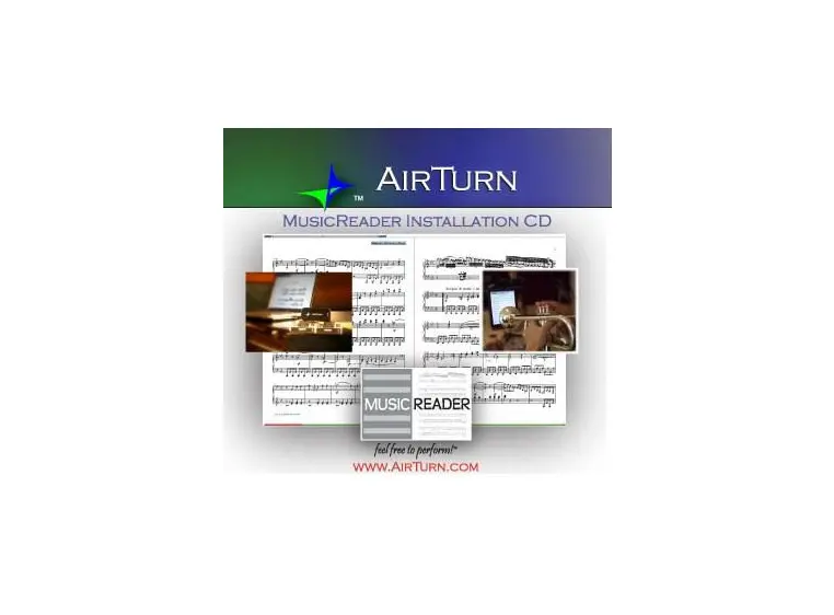 Airturn MusicReader PDF 4 programvare (CD-versjon) 