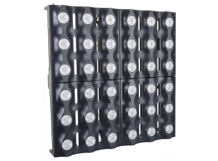 Briteq BT-GLOWPANEL LED panel, sort 36x 3W white CREE LEDs + RGB glow effect 