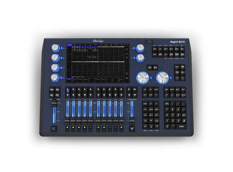 Chamsys MagicQ MQ70 Compact Console 24 univers. 10,1" skjerm Cover/lampe ink 