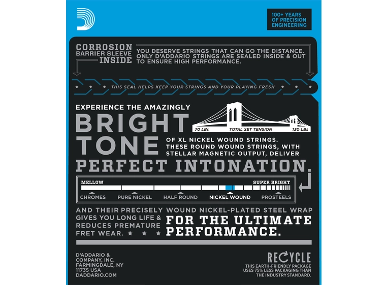 D'Addario EXL150/12 El. gitar strenger (010-046) 