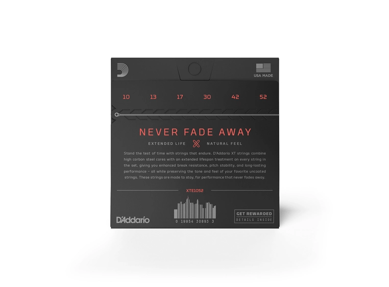 D'Addario XTE1052 El-gitar XT Coated (010-052) 