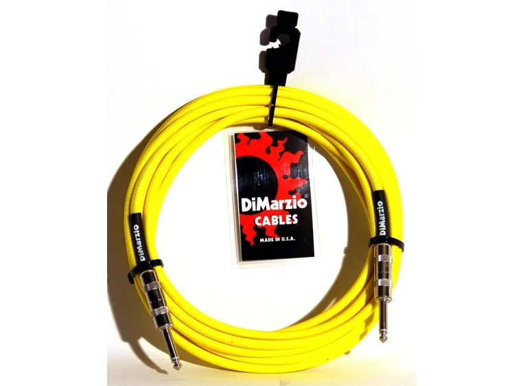 Dimarzio EP1718SSY Instrumentkabel Braided 5,4 m. Neon Yellow 