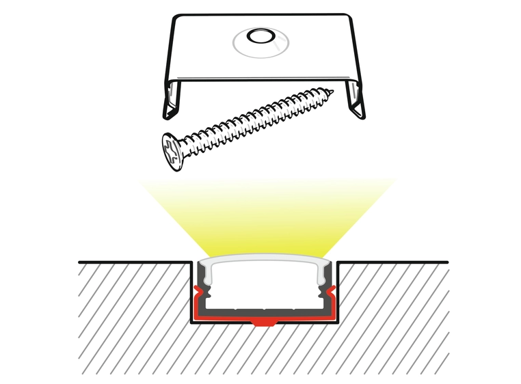 Eurolite Mounting Bracket for U-Profil 20mm Metal