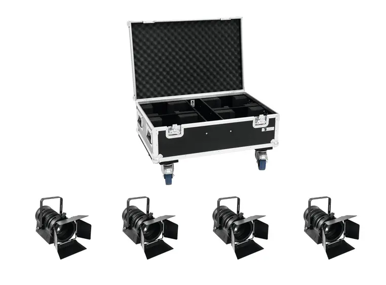 Eurolite Set 4x LED THA-40PC black & Case 