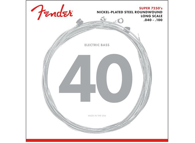 Fender 7250L Nickel Plated Steel (040-100) Long Scale