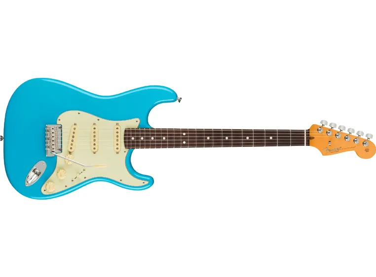 Fender Am Pro II Stratocaster Miami Blue, Rosewood Fingerboard 