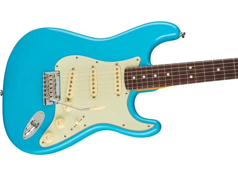 Fender Am Pro II Stratocaster Miami Blue, Rosewood Fingerboard 