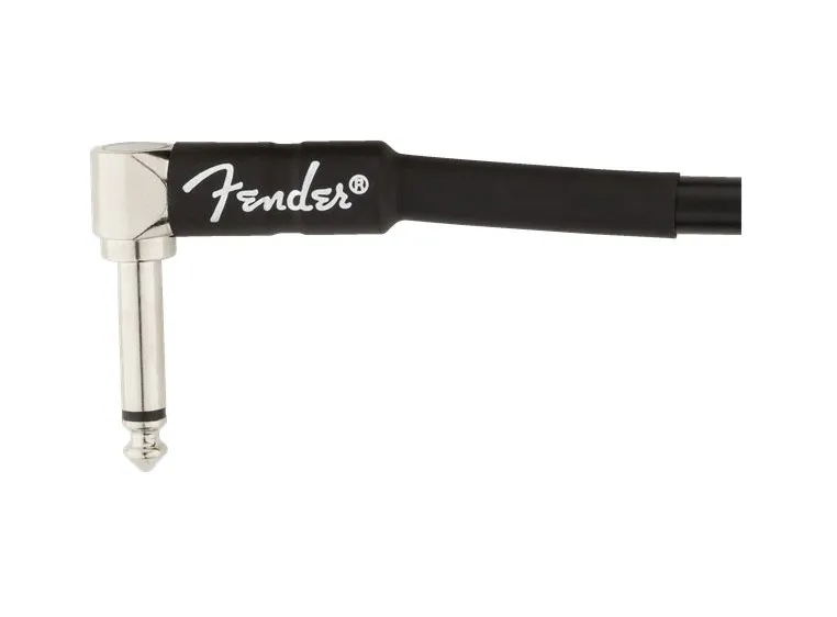 Fender Professional Instrument Cables Angle/Angle, 3', Black 