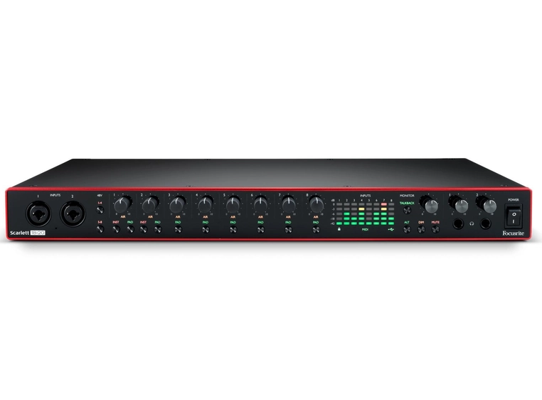 Focusrite Scarlett 18i20 Gen. 3 USB-lydkort med 18 inn/20 ut, talkback 