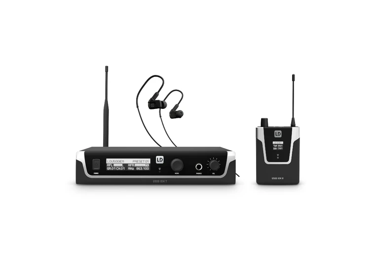 LD Systems U505 IEM HP In-Ear Monitoring System with Earphones 