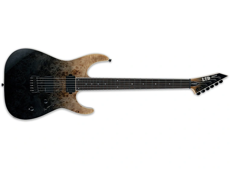 LTD M-1000HT Black Natural Fade Burled Poplar 