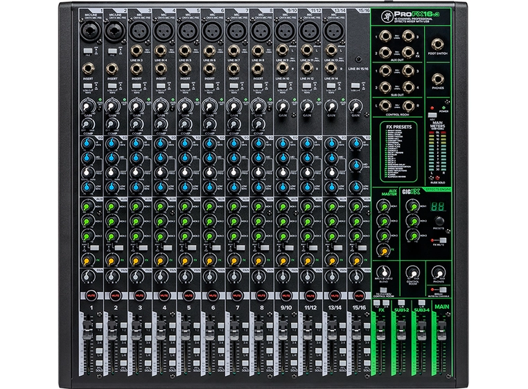 Mackie ProFX16v3 16 Channel 4-bus Professional Effects Mixer w/USB 