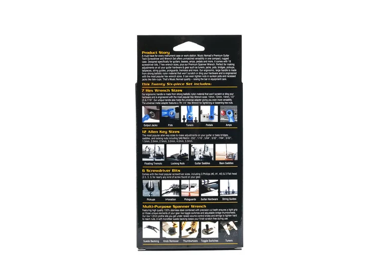 Music Nomad Premium Guitar Tech Screwdriver and wrench set 