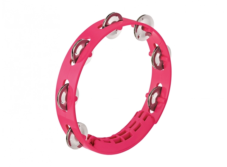 Nino Percussion NINO49SP Tamburin 8" Compact ABS, Pink 