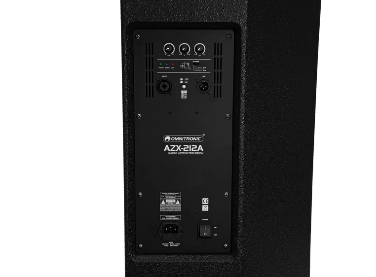 Omnitronic AZX-212A 2-Way Top active 250W 