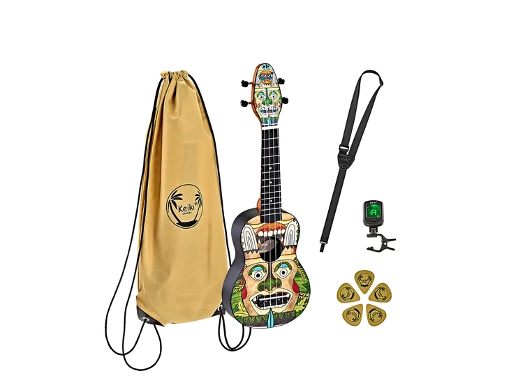 Ortega K2-TM Keiki Soprano ukulele-pack Totem 