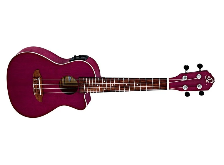 Ortega RURUBY-CE Concert ukulele med mik. Earth, Ruby 
